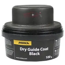 Mirka Kontrollpulver, schwarz, 100g mit Handblock für helle Oberflächen,