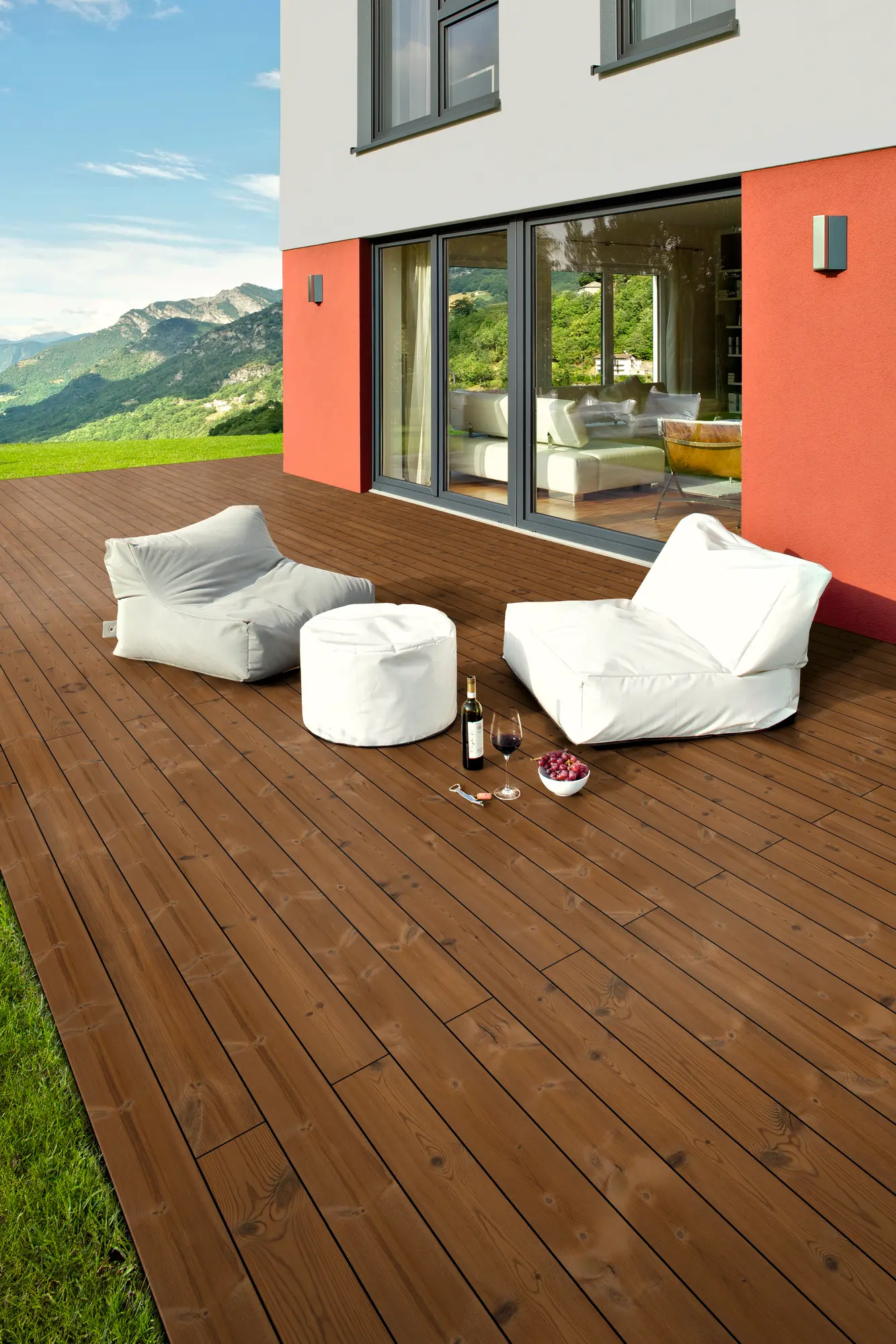 Terrassendielen Thermokiefer glatt