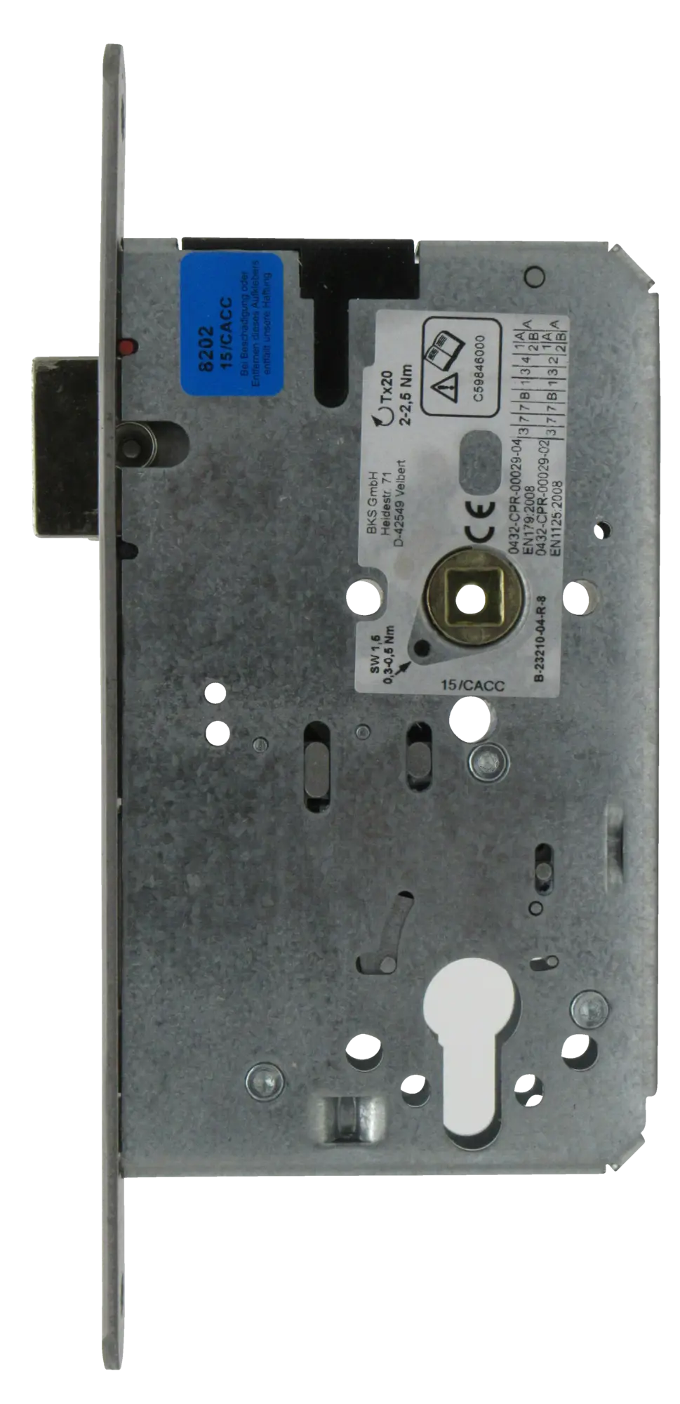BKS Panikschlösser 2-flg Nr. 2321 Fkt. - B - Stulp 20mm rund