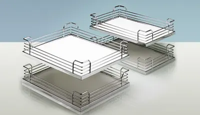 Hettich Unterschrank Zubehör für Moving Corner, Arena CLASSIC, verchromt 0013890
