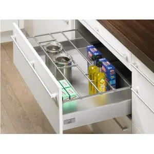 Hettich InnoTech Reling silber für Aluminiumfront, zum Ablängen 1074009