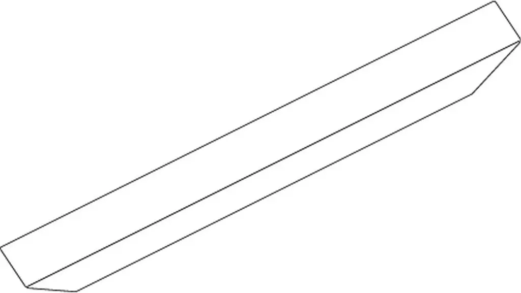 GEZE Abdeckprofil für OL 100 Länge 3000 mm weiß 018294