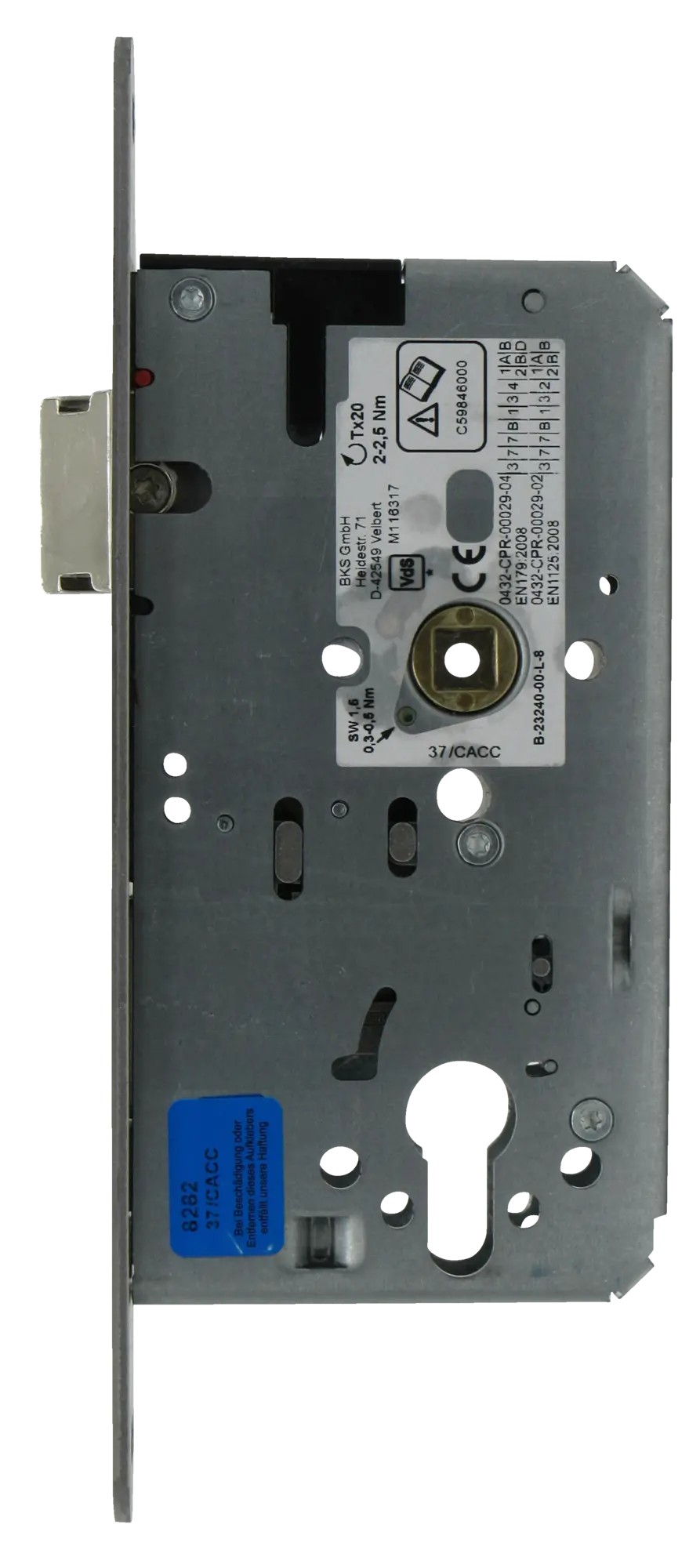 BKS Panikschlösser 1-flg Nr. 2324 Fkt. - D - Stulp 20mm rund