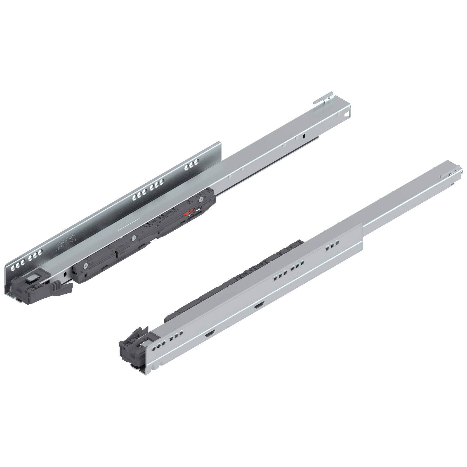 Blum Legrabox Korpusschiene mit Blumotion S, Vollauszug, 600 mm, 40 kg, links/rechts, verzinkt