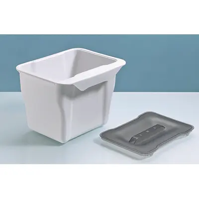 Hettich Bio Box 5 Abfallsystem 5 Liter, Kunststoff weiß, 248x185x182 mm, 9207654
