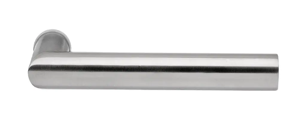 Licht & Harmonie Glastür-Drücker, Gehrungs-Form, Edelstahl matt
