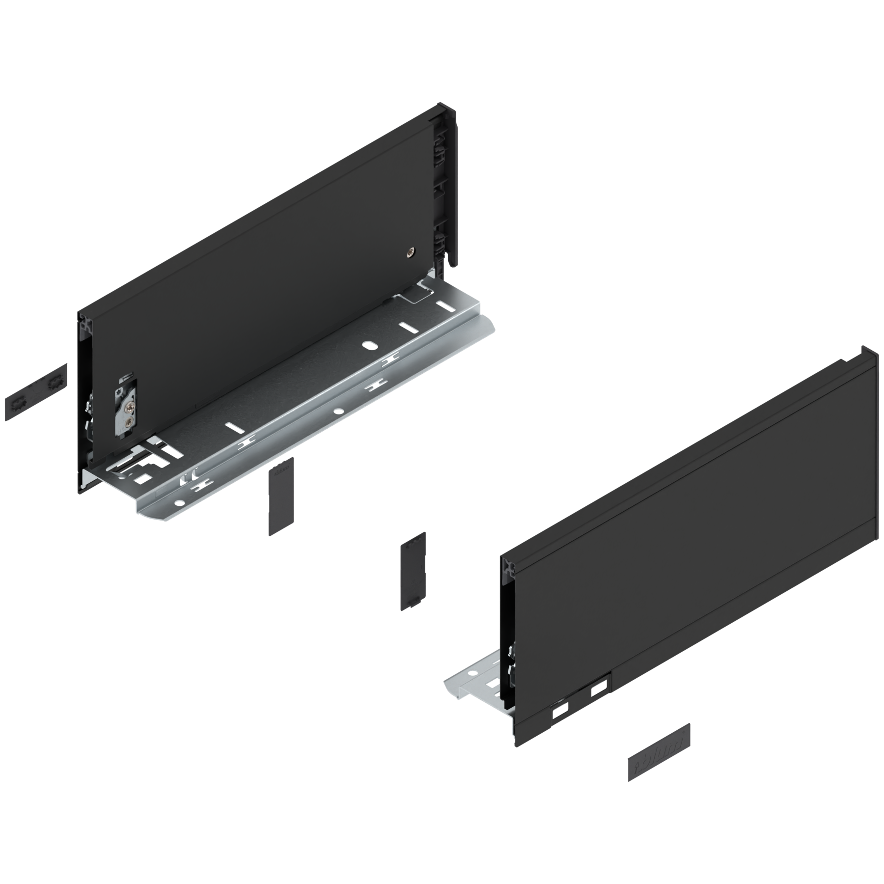 Legrabox  Zargen-Set K Carbonschwarz
