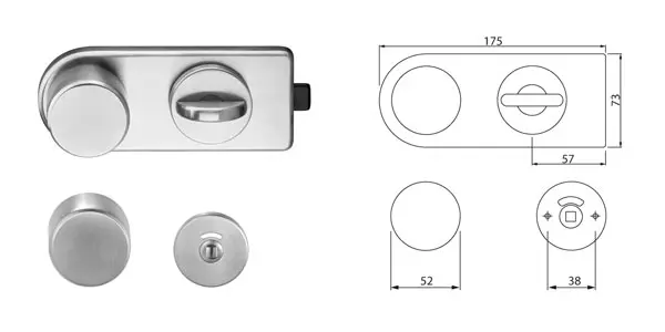 ECO WC Schlossset
