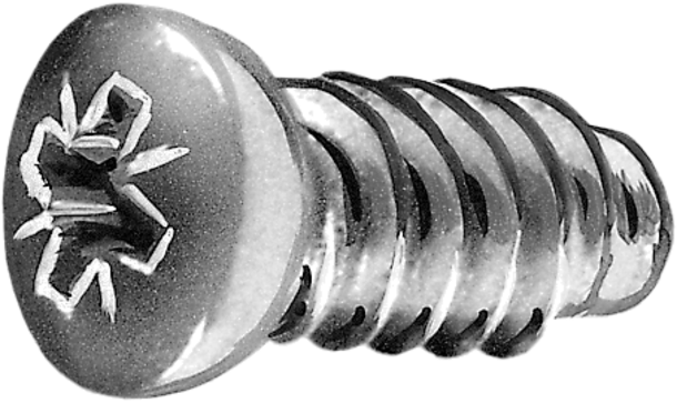 Euroschrauben Pan Head 6,3x13,5 mm, mit Schaft, vernickelt
