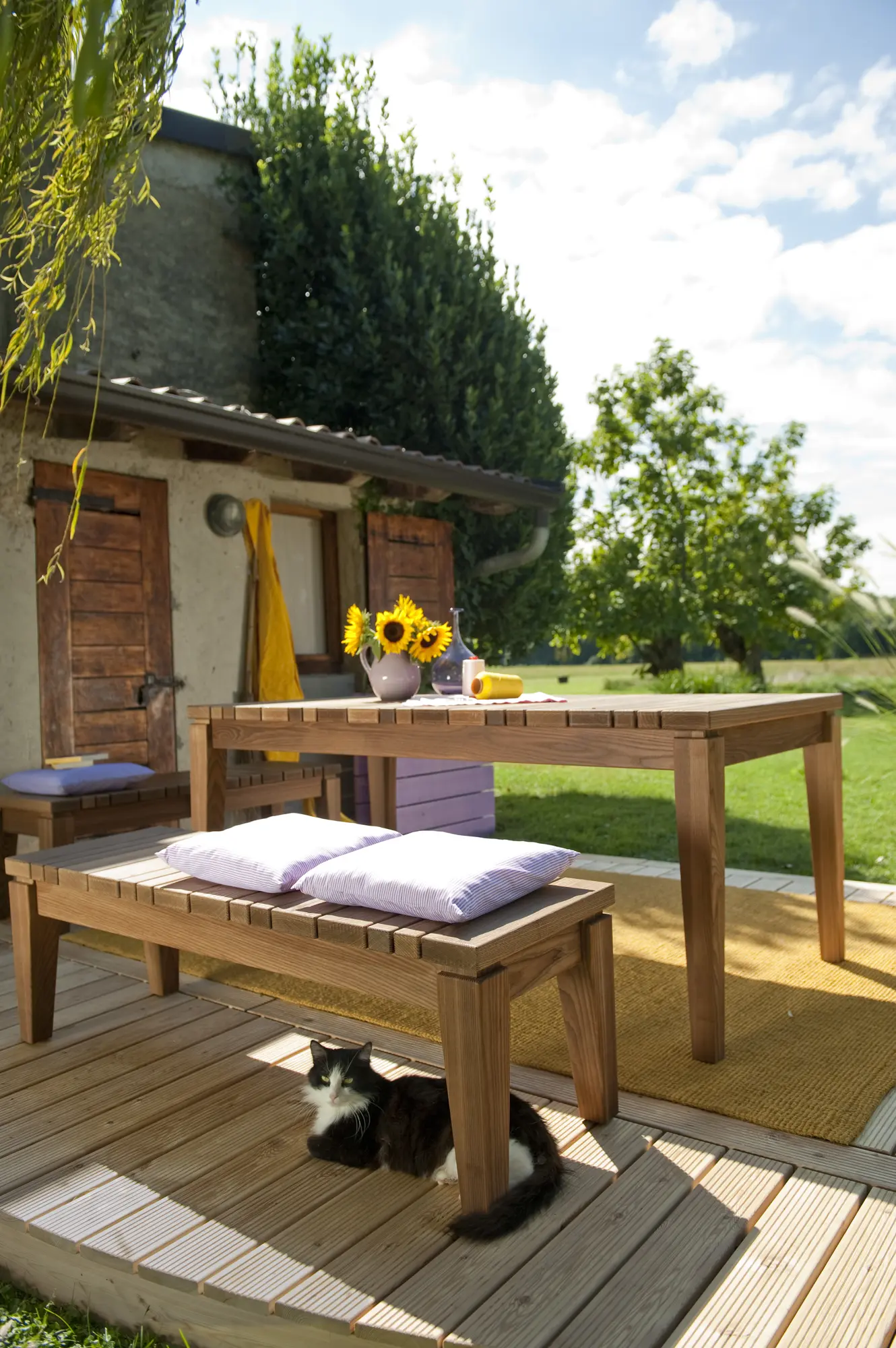 Terrassendielen südtiroler Gebirgslärche beids. fein geriffelt