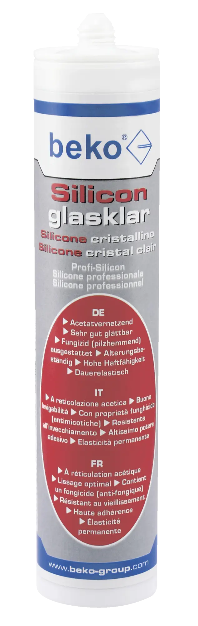 Beko Silicon glasklar, essigvernetzend, 310 ml