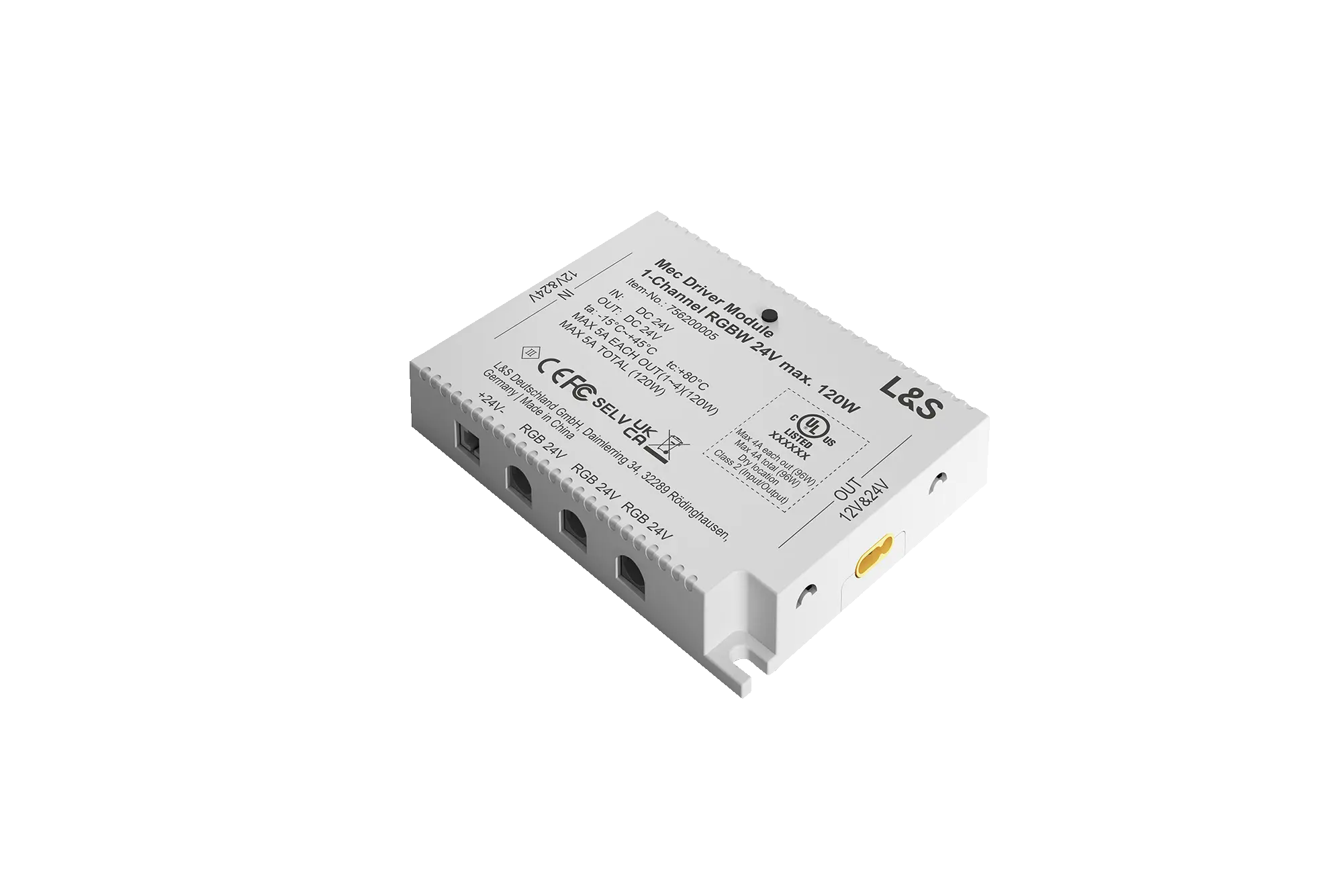 Mec Modul 1-Kanal RGB W Emotion Funk 24 V weiß, 756200029
