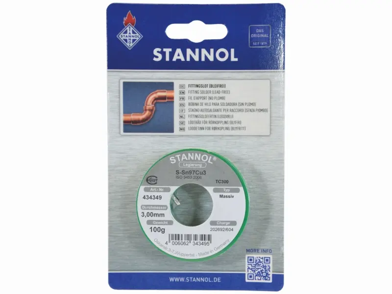 Stannol-Lötdraht Fittingslot bleifrei