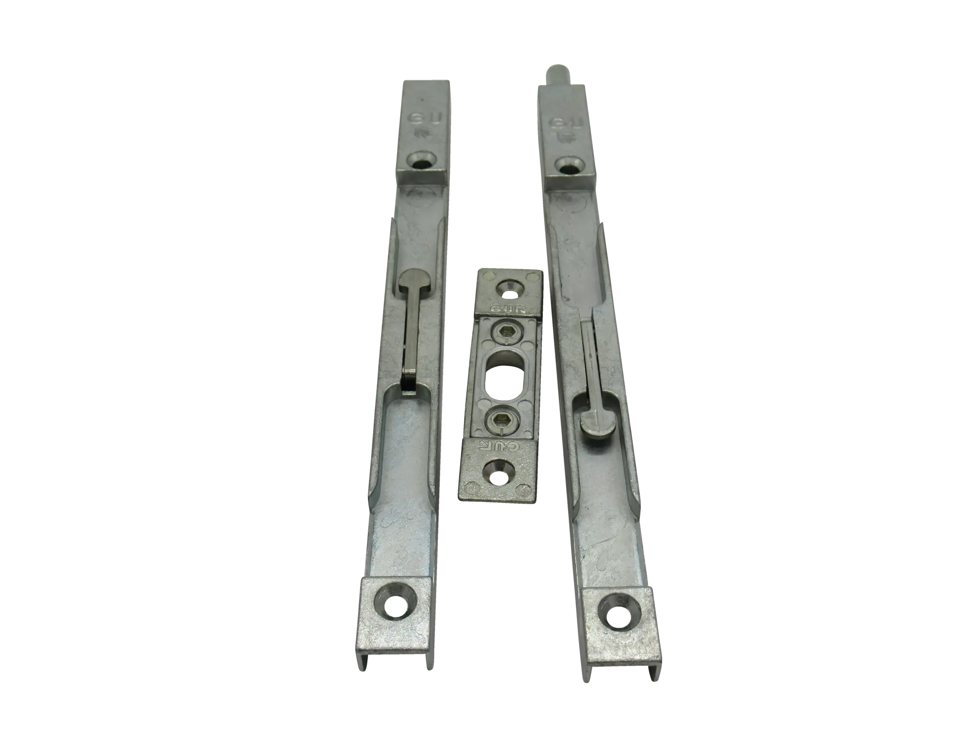 GU Türkantriegelset oben/unten, mit Schließblech und Hülse für Secury R4 / MR7R Stulp 16 mm,