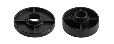 Hettich Gleiter Kunststoff schwarz Höhe 20 mm, 9133150