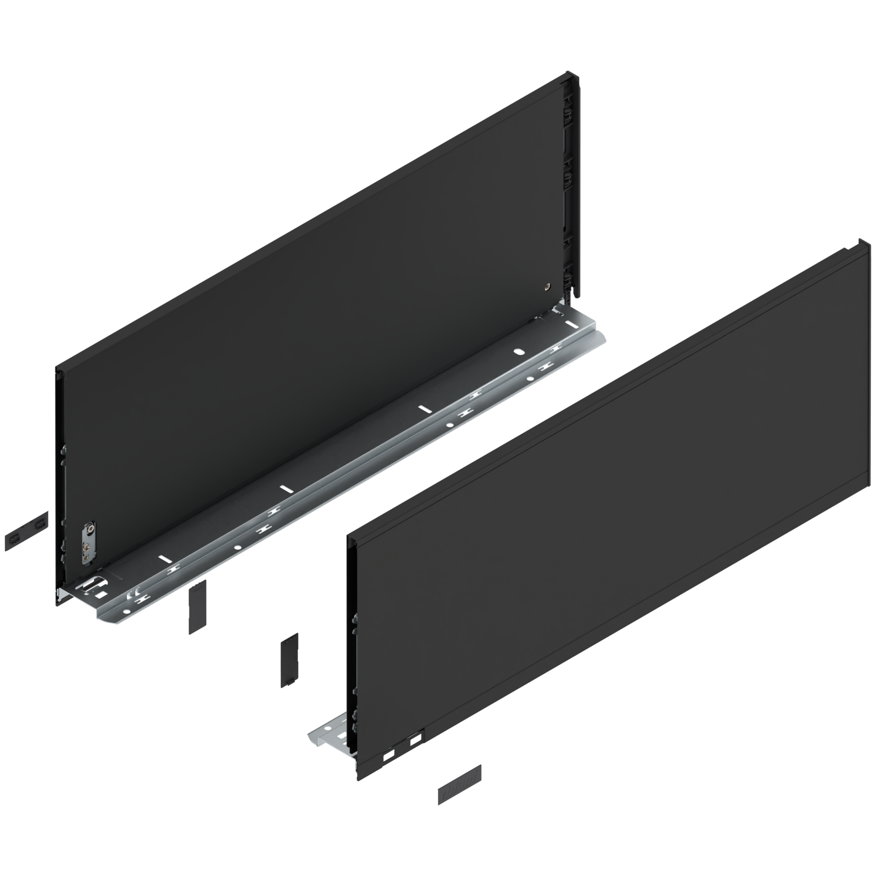 Legrabox  Zargen-Set F Carbonschwarz