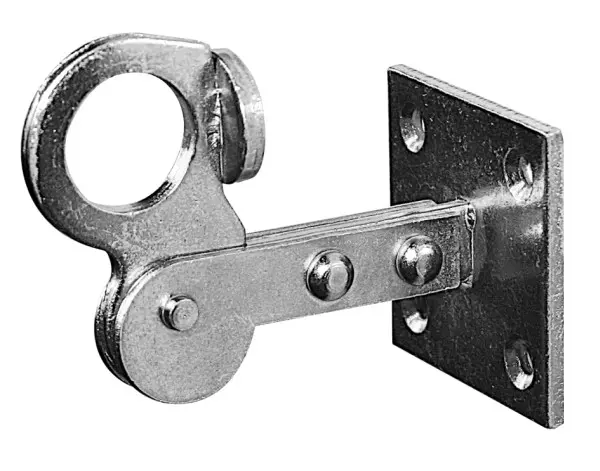 Pollmann Fensterladen-Feststeller Nr.2331, zum Anschrauben, mit Ring, Abstand 35mm