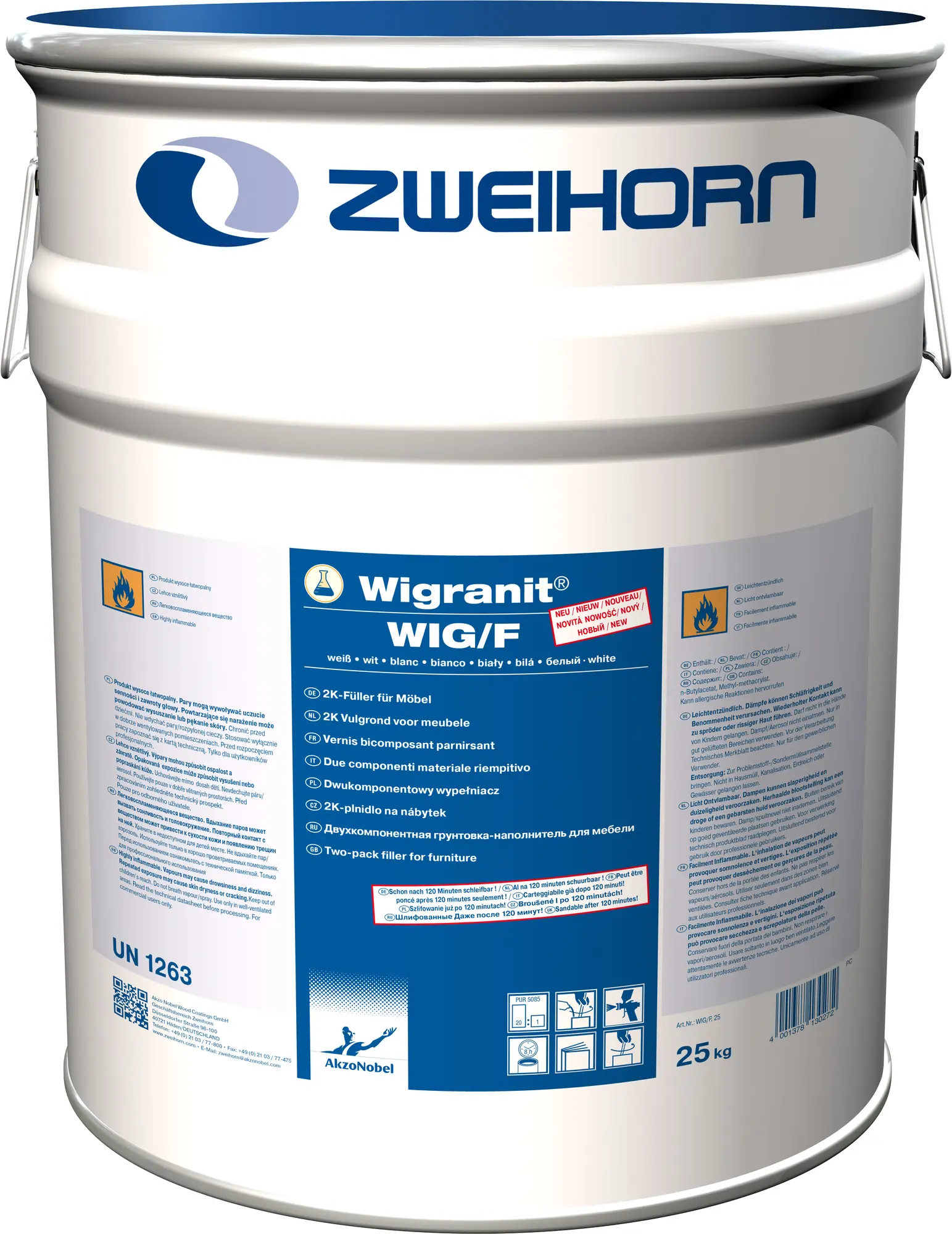 Zweihorn Wigranit WIG F Füller weiß 25 Kg,