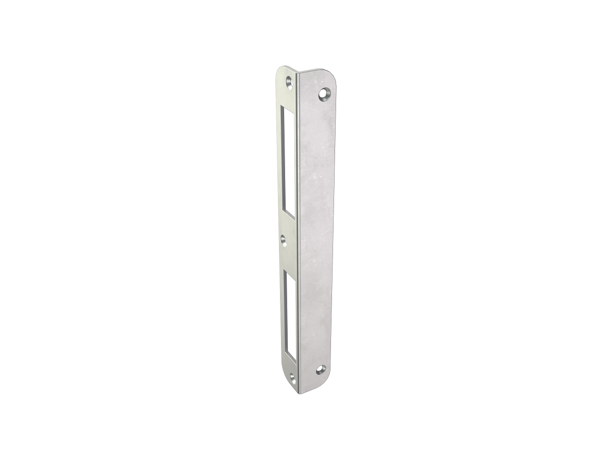 KFV HT-Winkelschließblech, 200x22x22mm, DIN Links/Rechts, ohne Feilnase, rund, altsilber, 3466622