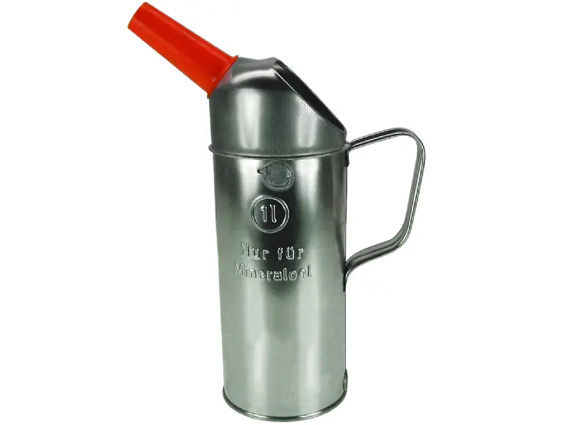 Messbecher mit Ausguss Weißblech 1 ltr 07.342