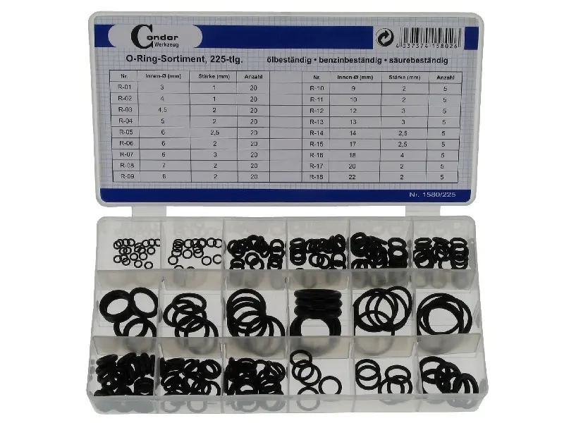 O-Ring-Sortiment 225-tlg 01.225
