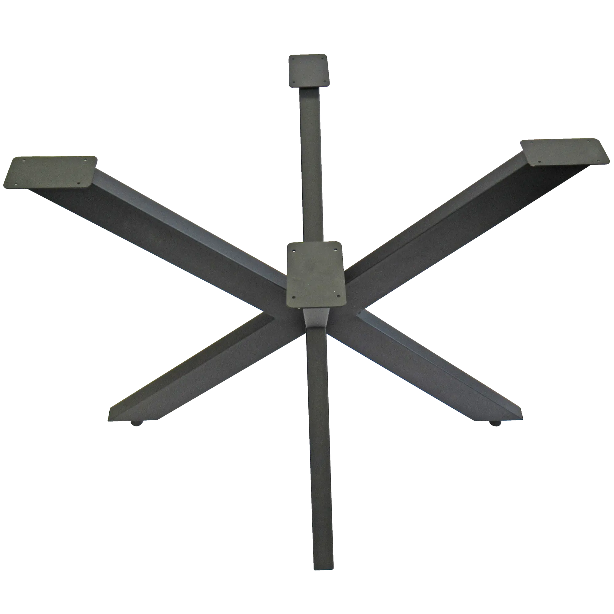 Metall-Tischbeinmodel Spider 100, aus Vierkant-Rohren, schwarz pulverbeschichtet, Höhe: 721mm,
