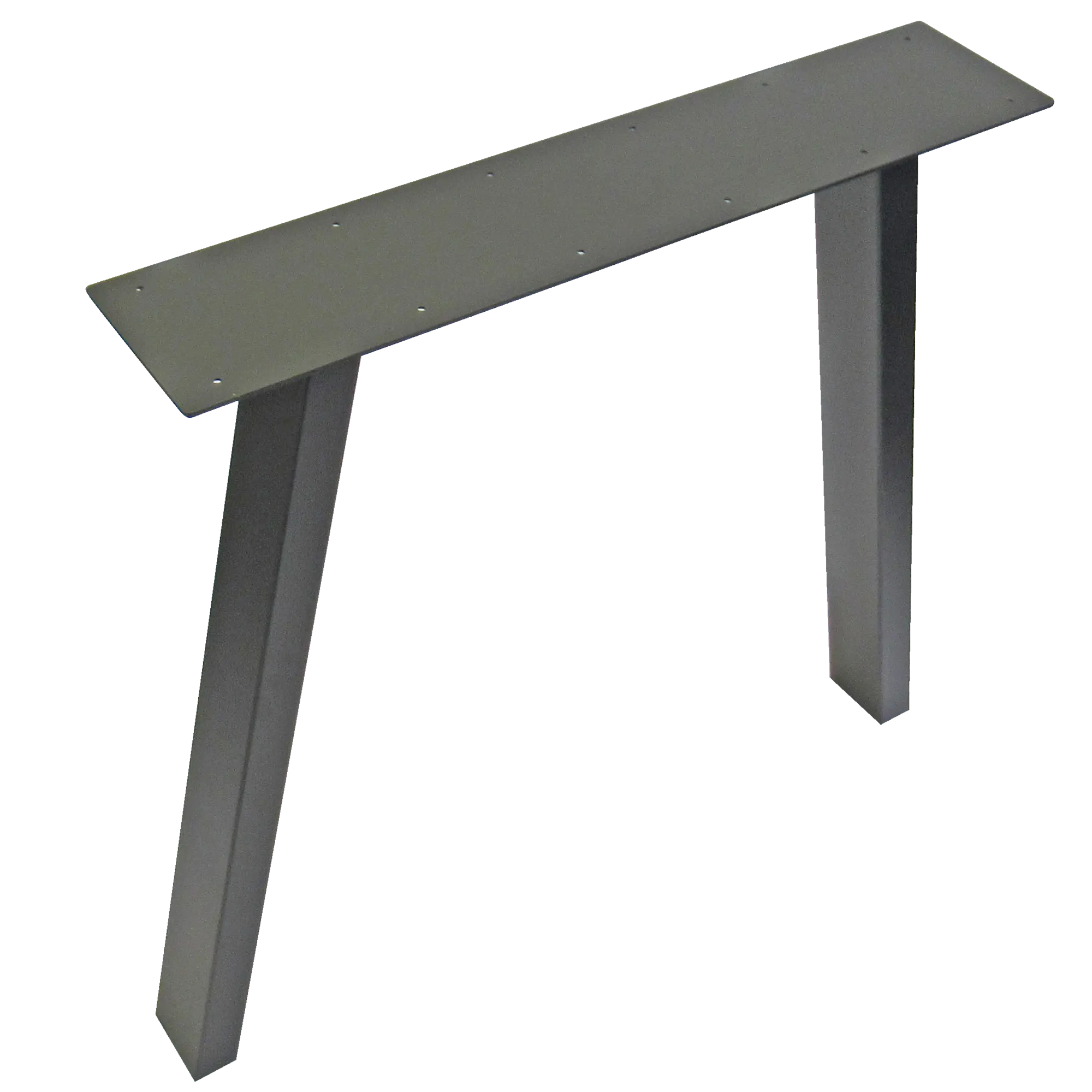 Metall-Tischbeinemodel U, aus Vierkant-Rohren, schwarz pulverbeschichtet, Höhe: 721mm,