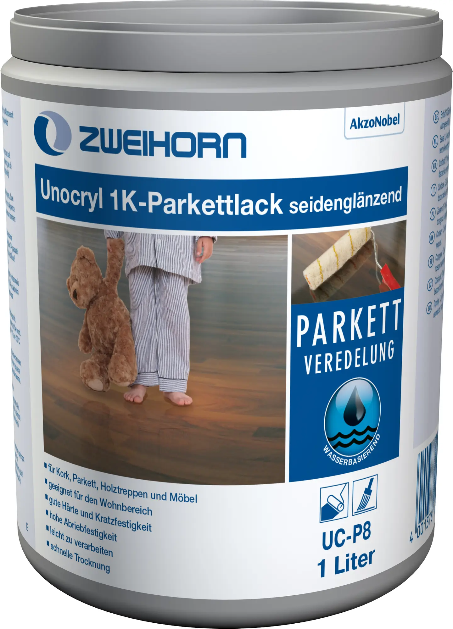 Zweihorn Unocryl UC-P8 seidenglänzend, farblos 1 Liter,