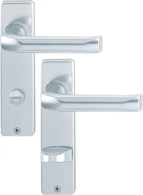 Hoppe Kurzschildgarnitur London Aluminium