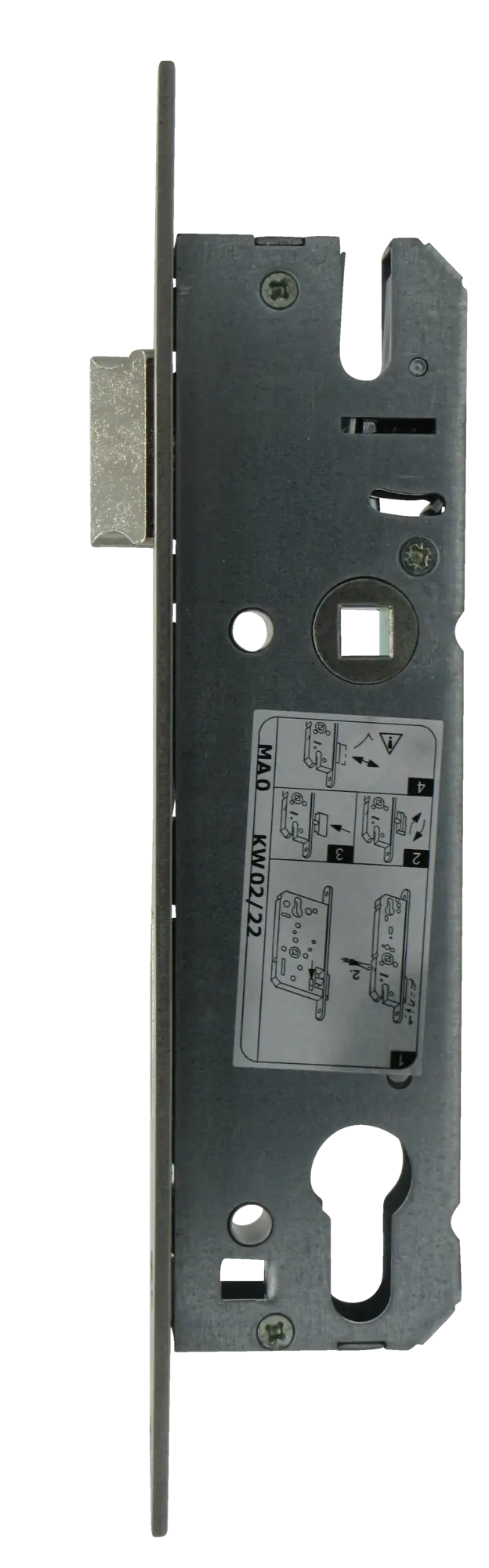 KFV Rohrrahmenschlösser Nr. 49 PZ Stulp 24 x 245mm käntig