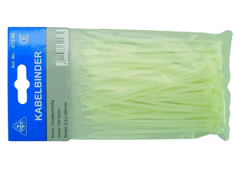 Kabelbinder natur|schwarz