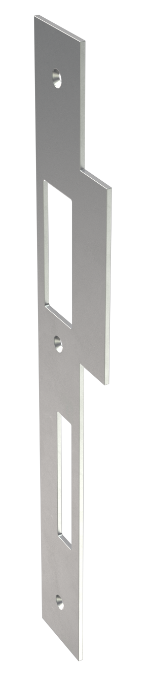 KFV Haustür Lappenschließblech Nr. 0162 |280x33-52mm käntig