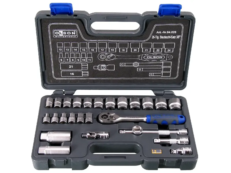 Steckschlüssel-Satz OLSON 3/8" 26-tlg 64.026