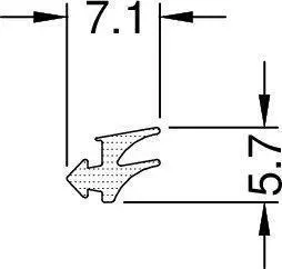 Gutmann Dichtung DI 7605 S, schwarz, 118657