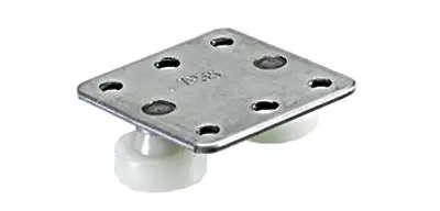 Hettich Rollenhalter für obere Führungsschiene, Stahl verzinkt/ Kunststoff weiss 0047511