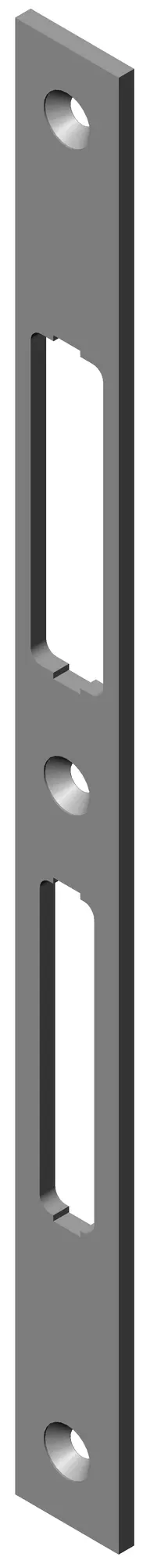 KFV Flachschließblech 8050-03-24, 24x245x3 mm, DIN Links/Rechts, hell verzinkt, 3119411