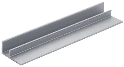 Hettich Laufprofil WingLine 220 zum Anschrauben, silber eloxiert Länge 2000 mm 0041249