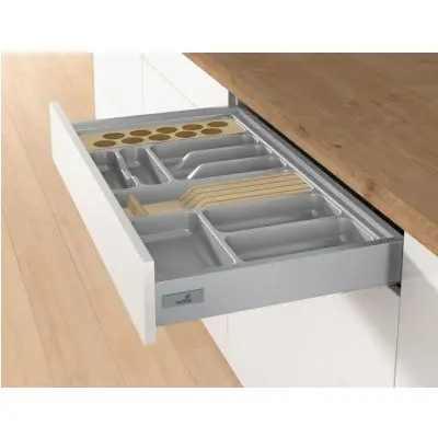 Hettich InnoTech Atira OrgaTray 480 Kunststoff silber, Korbusbreite 900 mm NL 470 mm 9202818