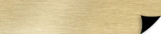 Rehau ABS-Kante 3558E Magic II Messing/Gold Prägung OHNE 