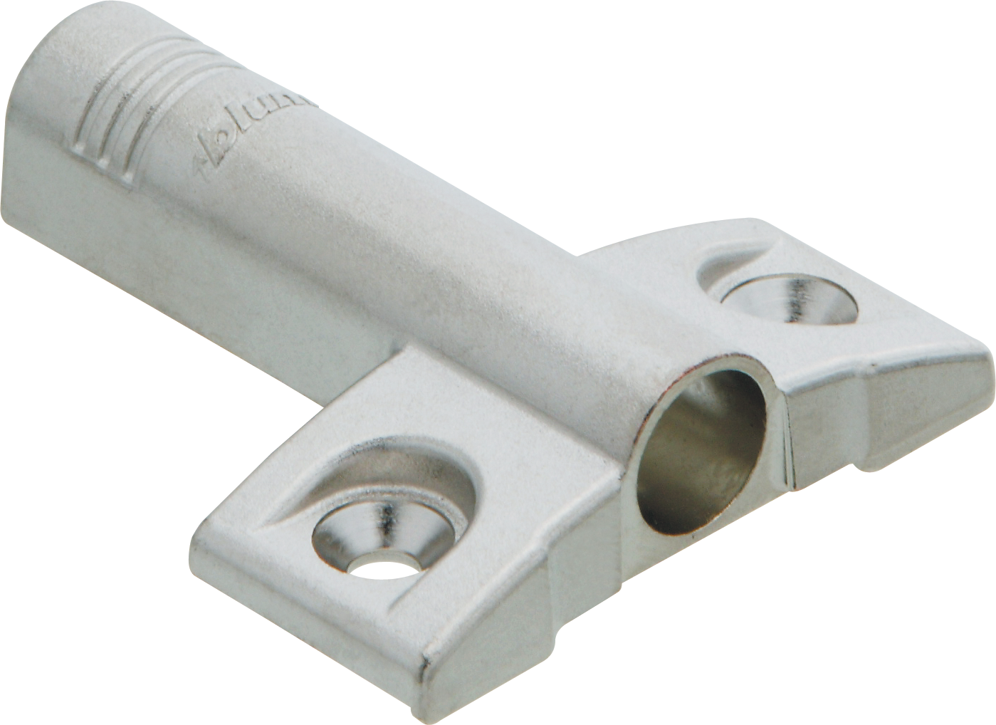 Blum.Kreuzadapterplatte 9,5/32 für Spaxschraube 3,5 mm, Zink, vernickelt