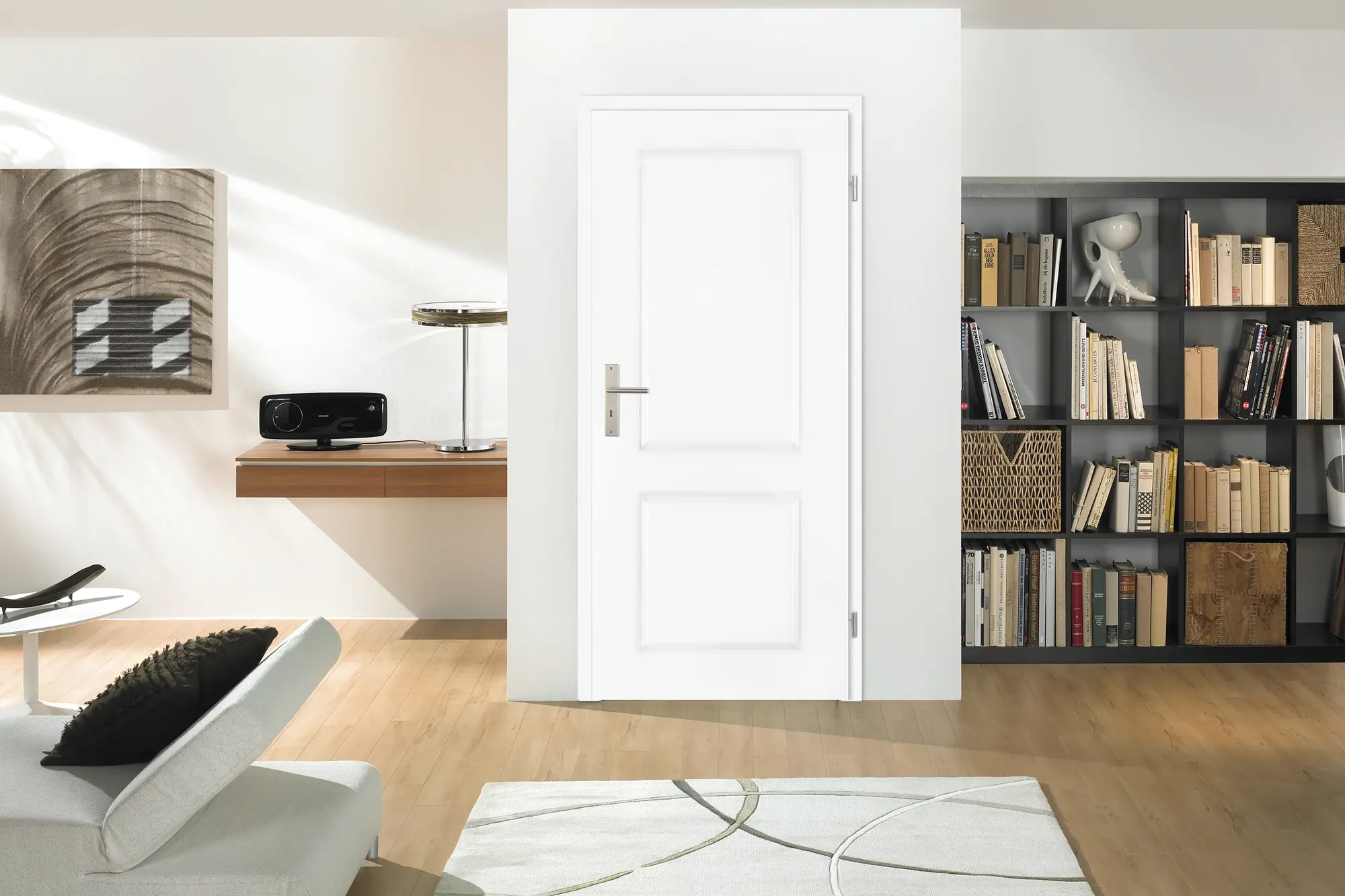 Profiltür Como C2 + CL 2 Weißlack ähnl. RAL 9010