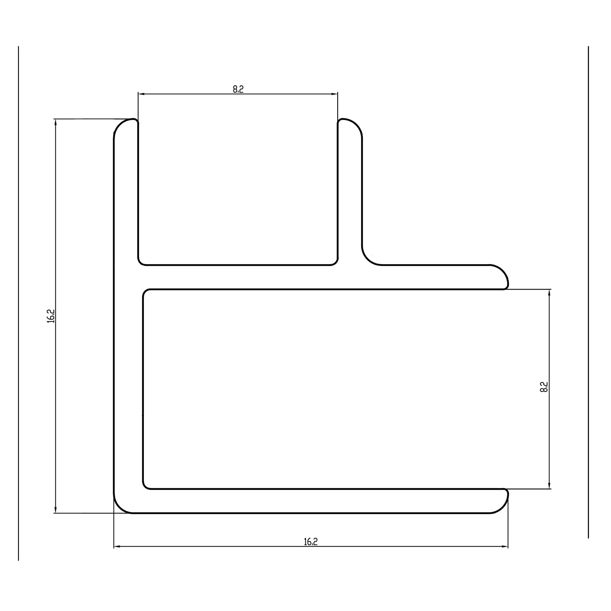 Resopal SpaStyling Innen- und Außeneck-Profil, zur Verbindung der Platten, Aluminium,  50312338