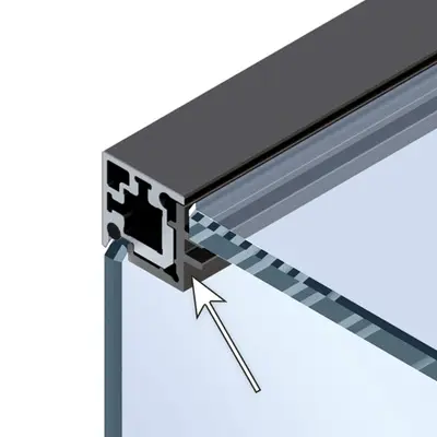 Cadro Clip-Eckprofil mit Auflage