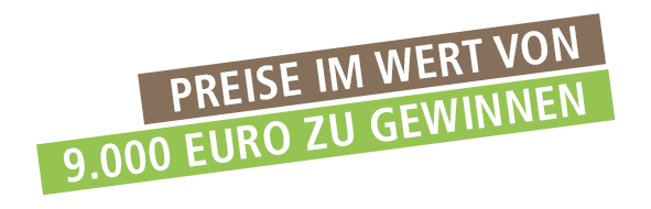 Störer "Preise im Wert von 9.000 Euro zu gewinnen"
