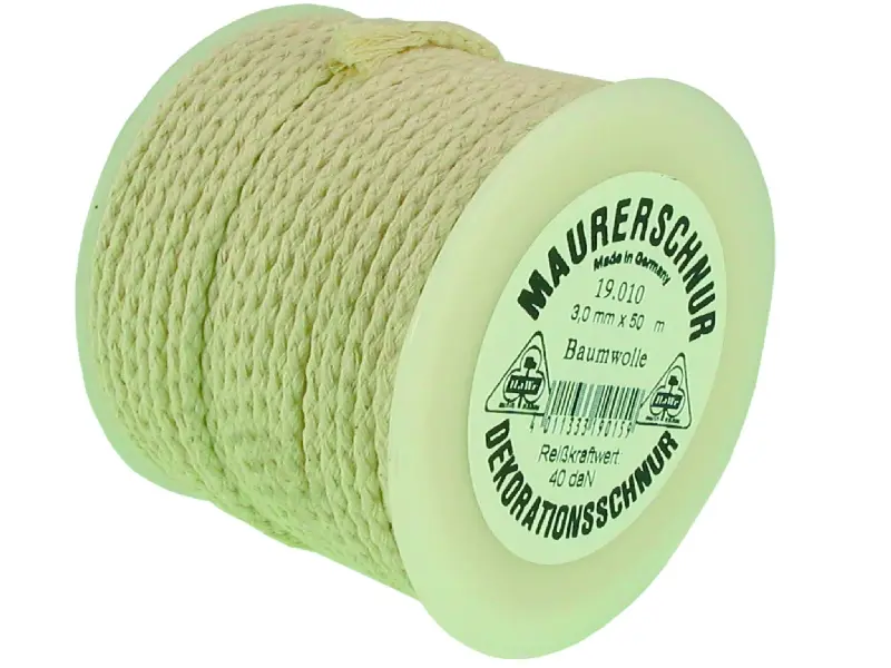 Richtschnur Baumwolle Ø3 mm 50 m 19.010