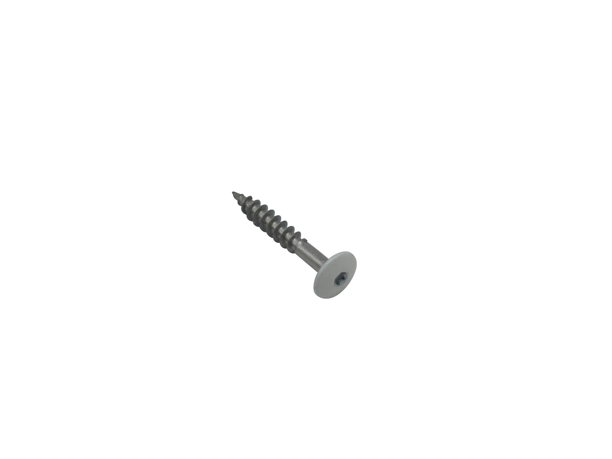 Fassadenschraube V4A kopflackiert 5,5x35 mm passend zu Krono 9010 Reinweiß, P.a 100 inkl. Bit