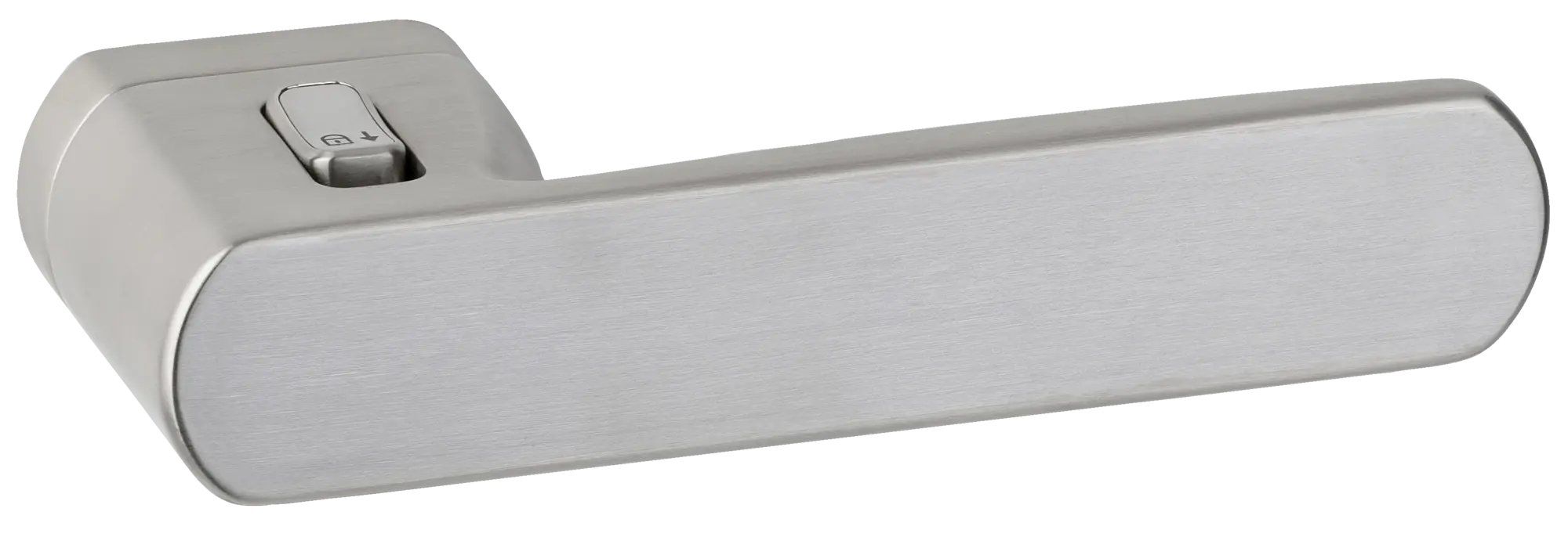 Hermat Zimmertür-Drückerpaar Contour 1618 Edelstahlfarben