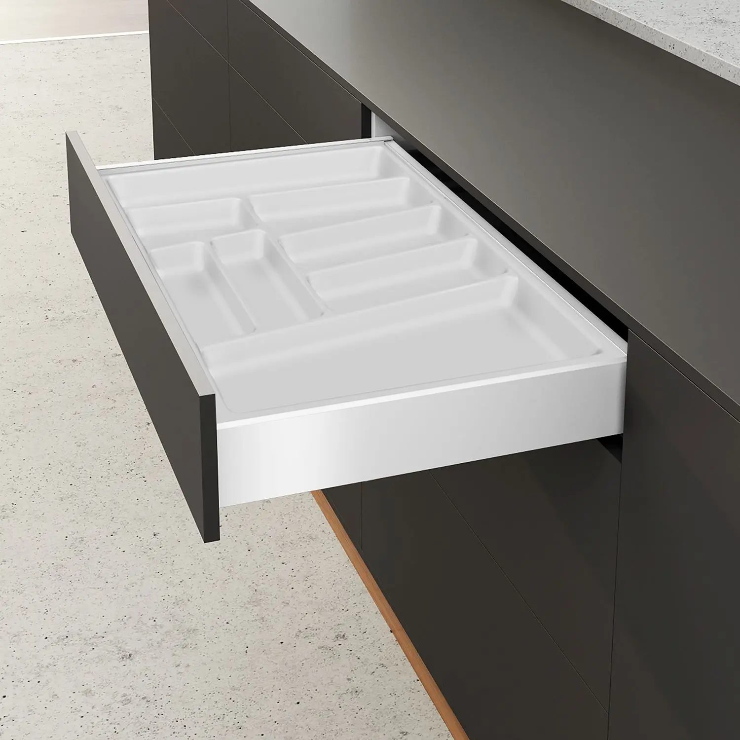 Besteckeinsatz OrgaTray 740 weiss