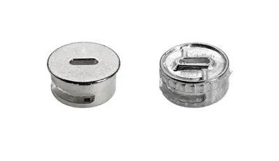 Hettich Rastex 25 Verbinder ohne Abdeckrand blank 0013116