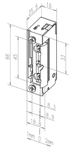 Assa Abloy Türöffner 128E, 10-24V AC/DC, ohne Schließblech, Li/Re verwendbar, 128E--------A71